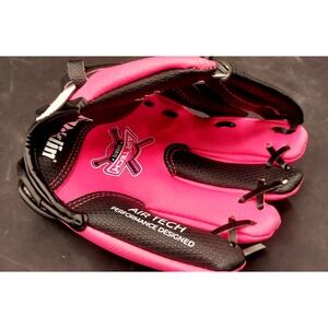 Franklin Sports 8.5" Air Tech Kids Teeball Baseball Glove Pink Left Handed Catch